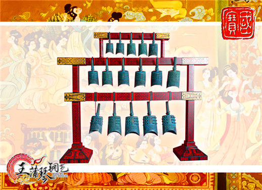 16件套系編鐘、編磬、特鐘、特磬，堂廟祭典用品